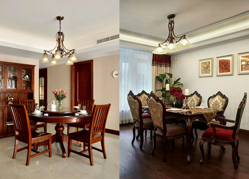 日皮视频网站燈飾美式餐吊燈